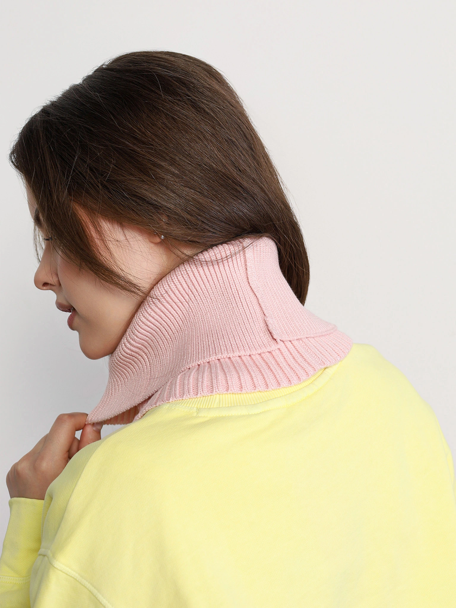 Шарф-снуд голубого цвета